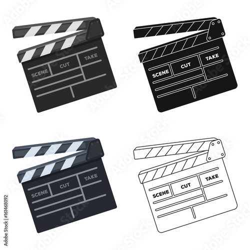 Movie cracker.Making movie single icon in cartoon style vector symbol stock illustration web.