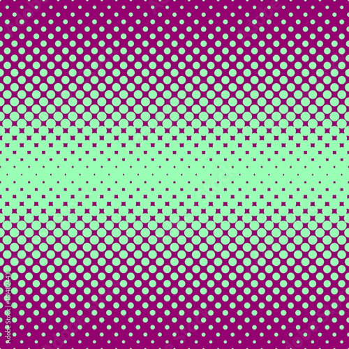 Halftone abstract background in green and complement colors