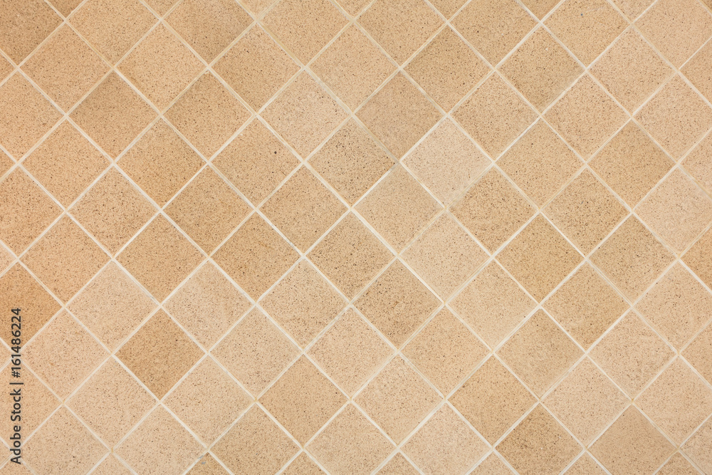 Brown tiles texture for background, Diamond shaped pattern. Stock Photo