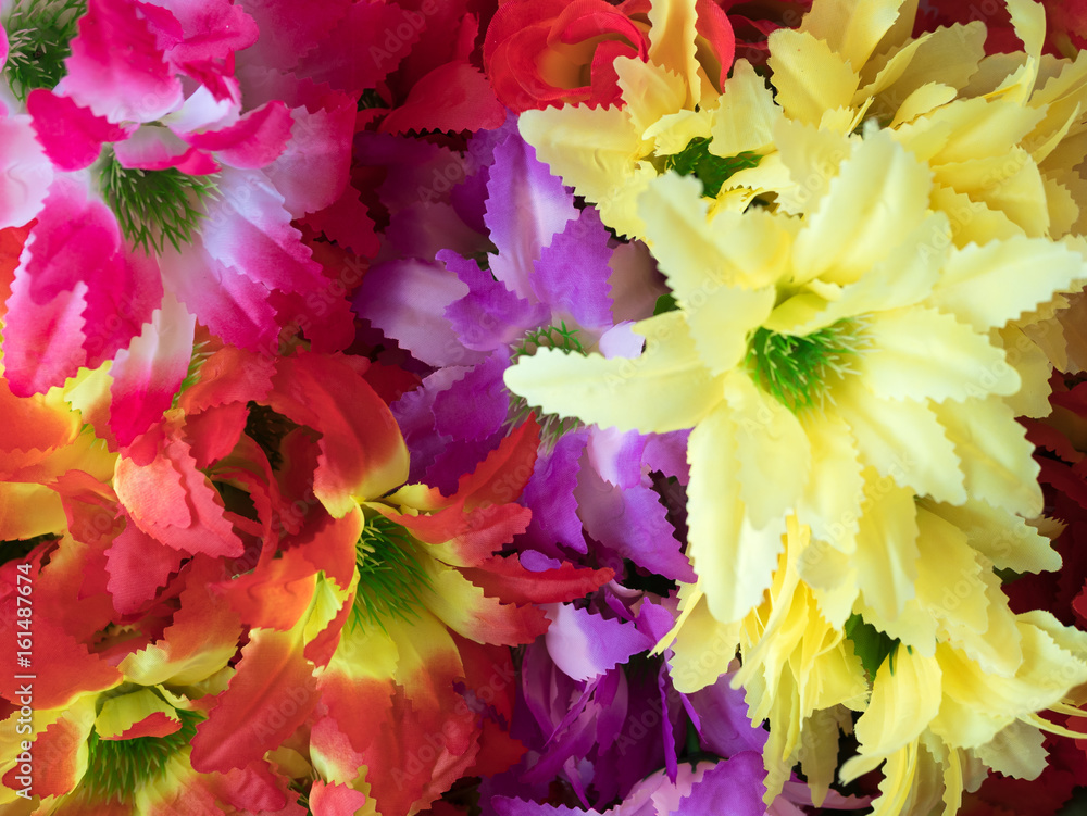 colorful Artificial Flowers.