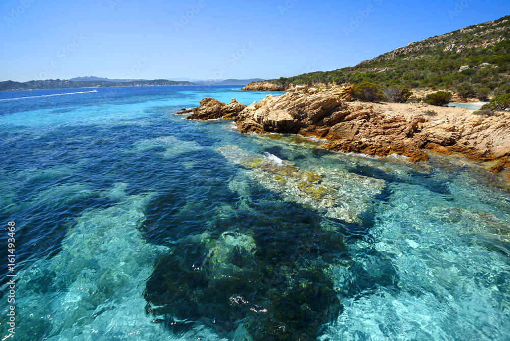 blue water at Sardinia coast