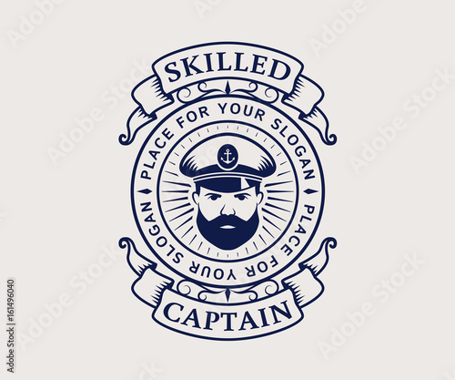 Captain logo. Vector.