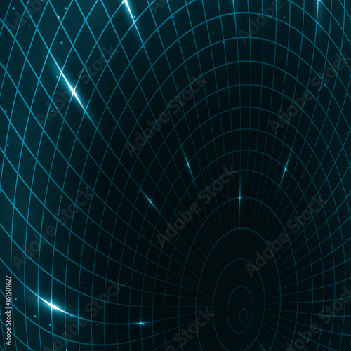 Abstract teleportation futuristic illustration