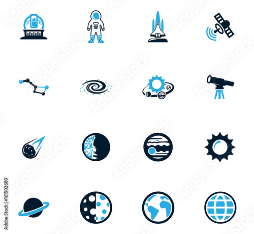 Space icons set