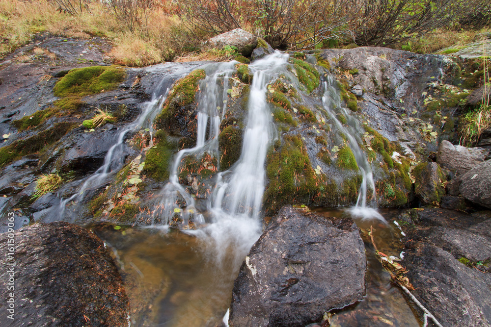 Obraz premium Long exposure Alpine wild water