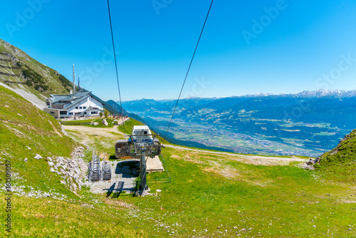 Cable car station on Nordkette mountain in Innsbruck