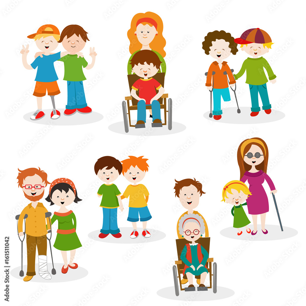 Collection Of Disabled People