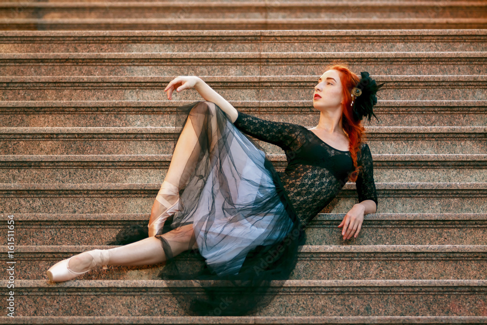 Asian Model Sitting on Stair Stock Photo - Image of brunette, harmony:  10368892