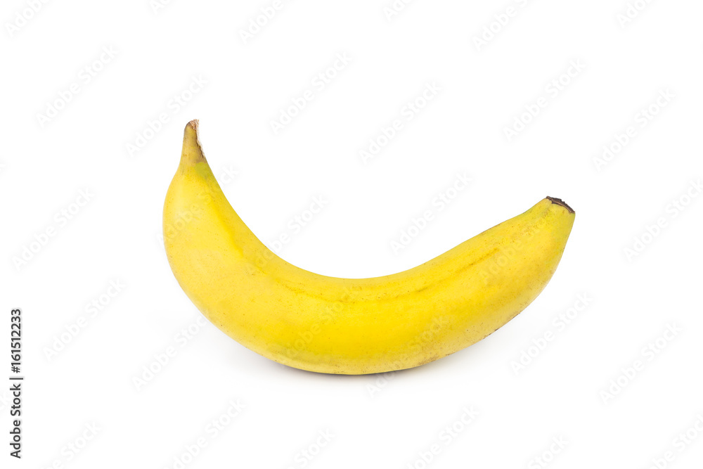 yellow banana fruit isolated on white yellow banana fruit isolated on white