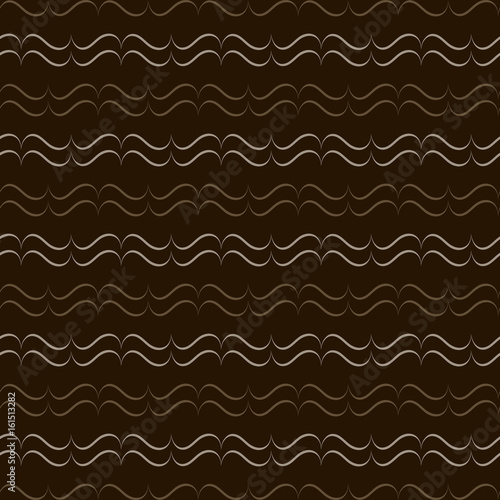 Wavy brown seamless pattern © ya_nataliia