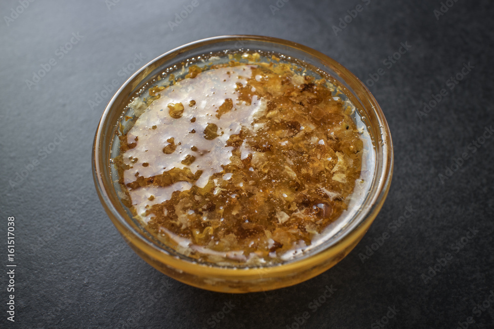 Honey in a glass jar Honey in a glass jar