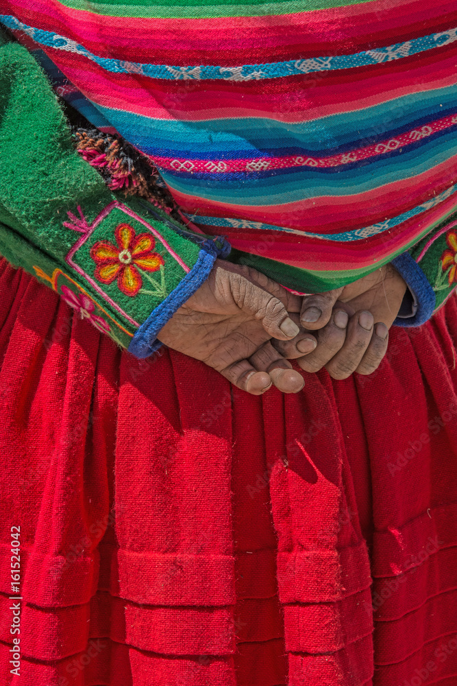 Peru woman hands