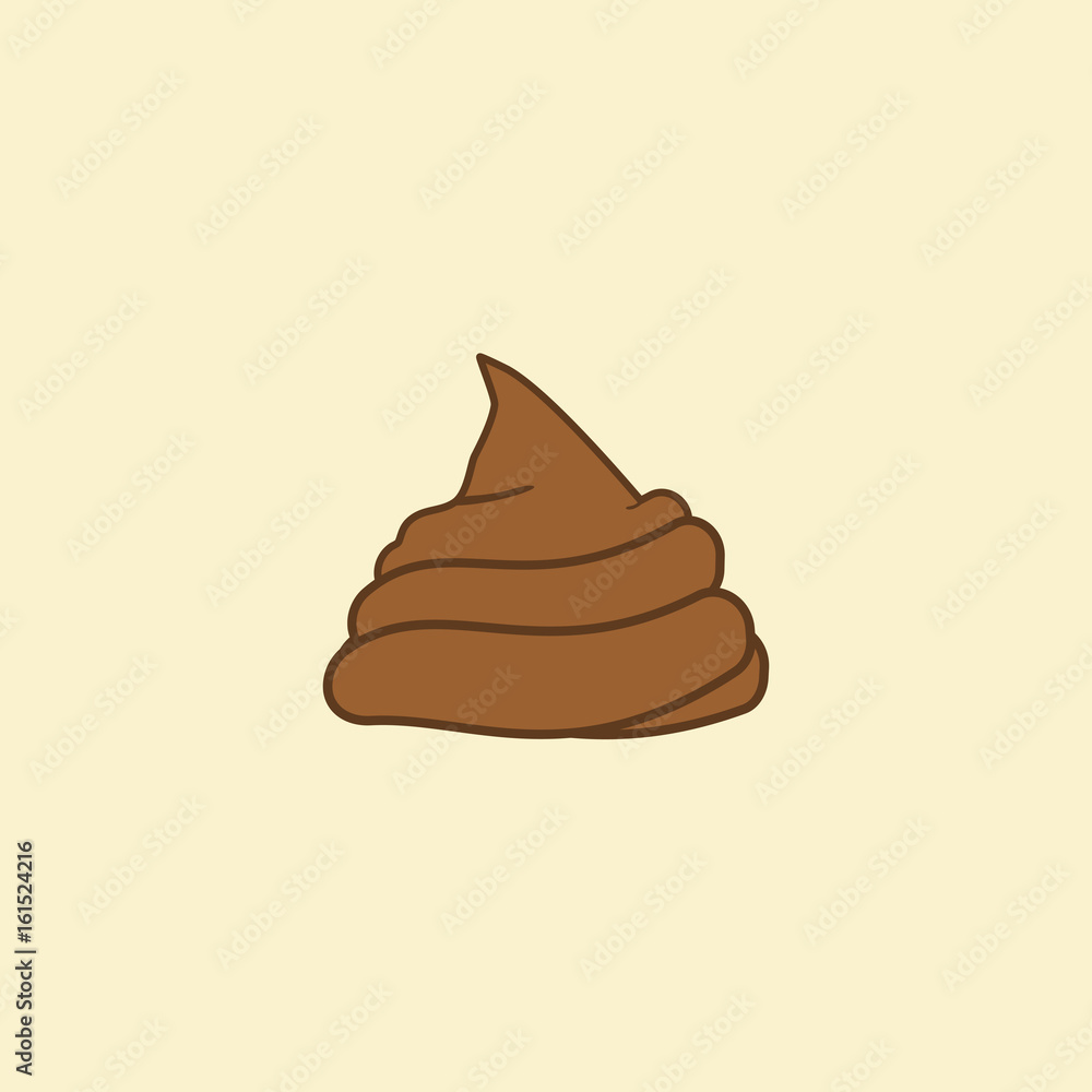 Turd on the ground. Piece of brown shit vector illustration. Dog excrement clean please. Turd on the ground. Piece of brown shit vector illustration. Dog excrement clean please.