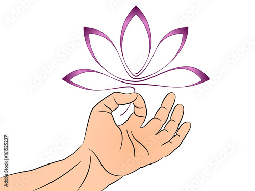 Lotus 402 - Jnana Mudra - Purple