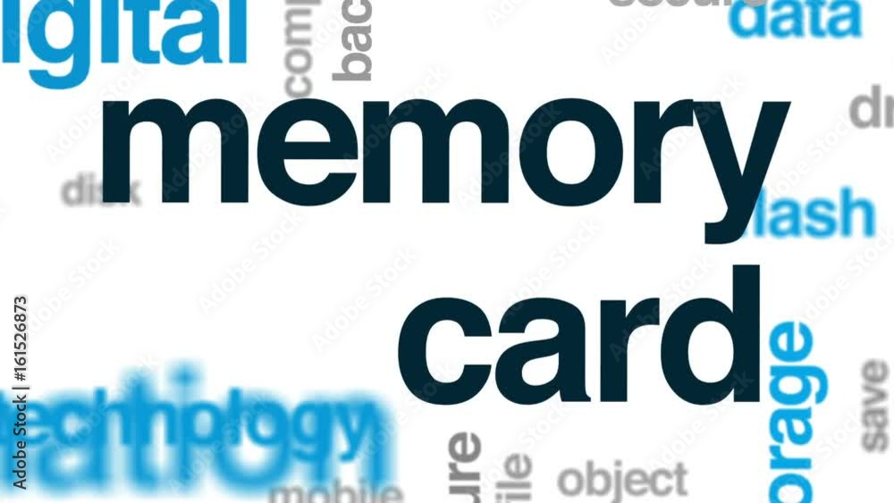 Memory card animated word cloud, text design animation. Memory card animated word cloud, text design animation.