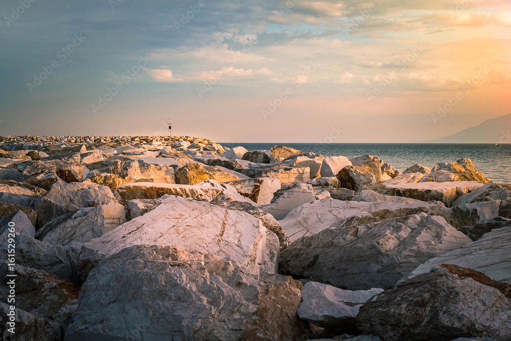 Marble Shore Thassos Greece Marble Shore Thassos Greece