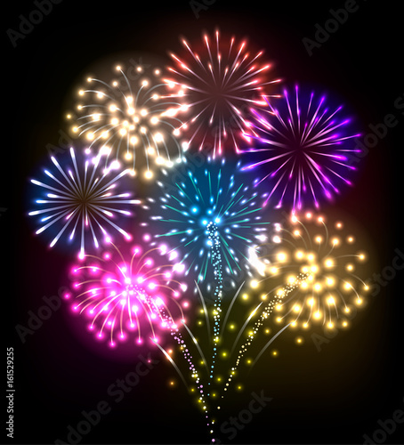 colorful firework