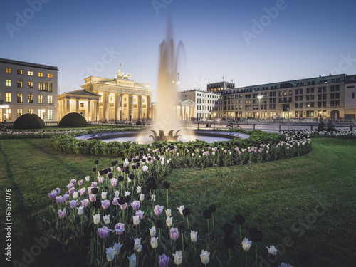 Canvas Print Brandenburger Tor am Abend