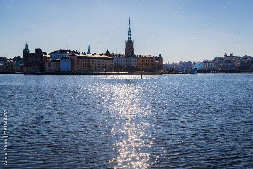 City view of old town in Stockholm