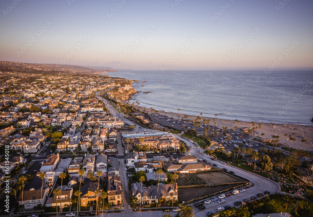 Aerial of Newport Beach Corona Del Mar
