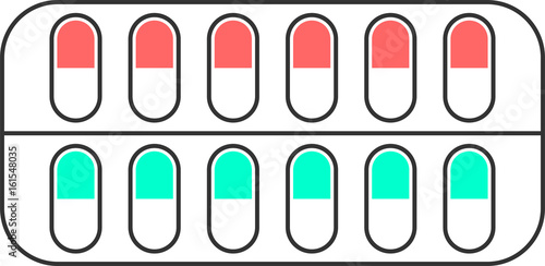 Pill flat icon