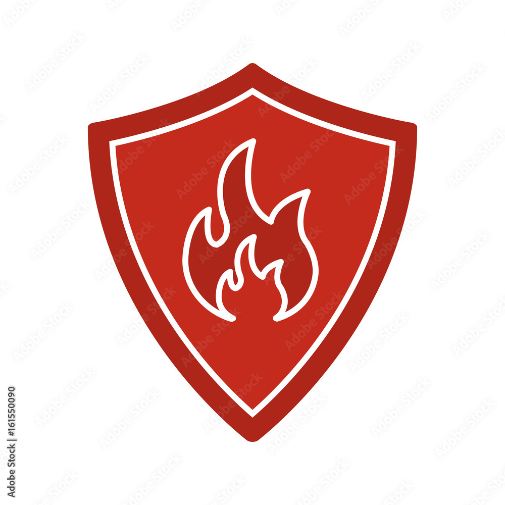 Firefighters badge glyph color icon Firefighters badge glyph color icon