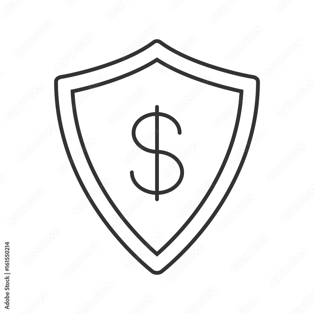 Money security linear icon