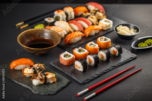 Delicious sushi set