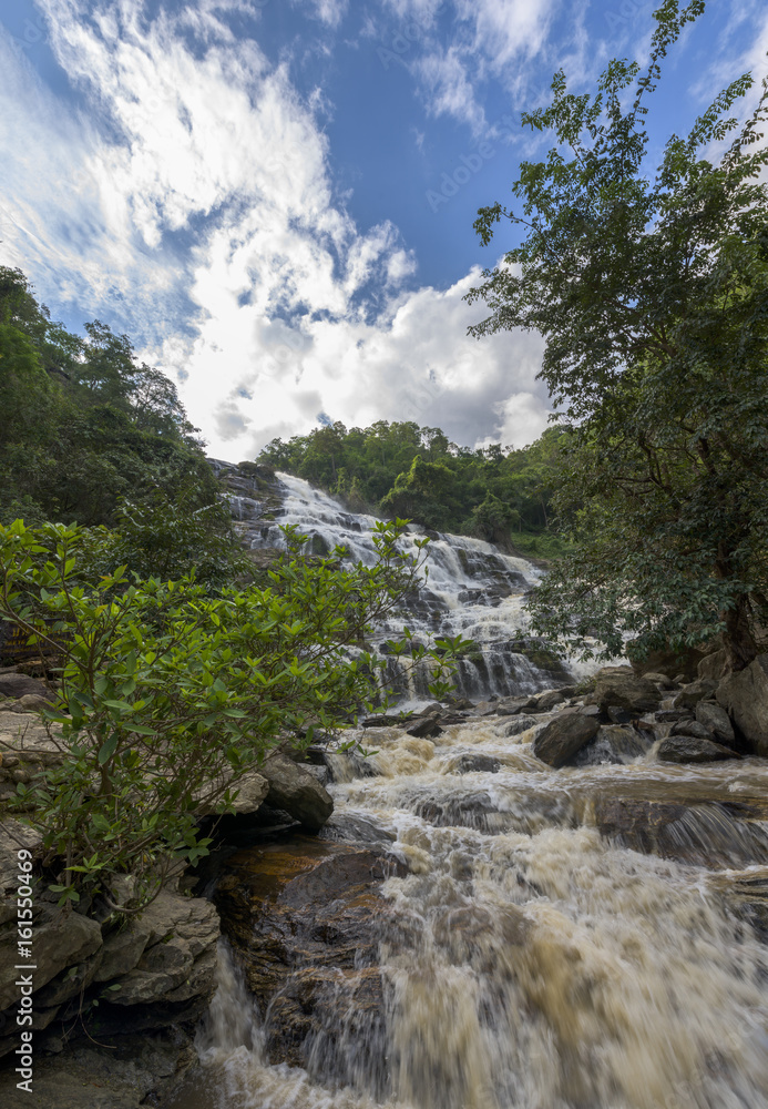Waterfall in Laos.