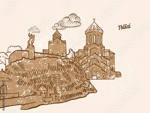 Tbilisi, Georgia, Greeting Card