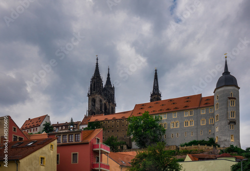 The old buildings of city Meissen, Germany