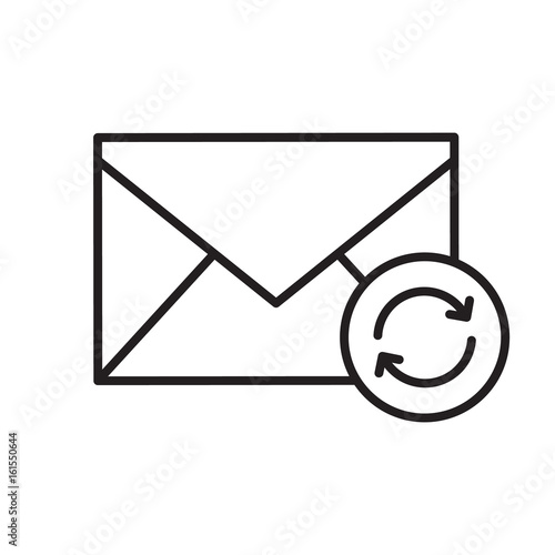 Refresh email linear icon