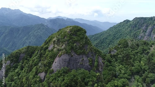 子持権現山（愛媛県西条市）　空撮