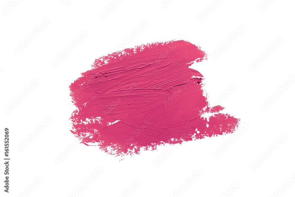 closeup lipstick smudge on white background closeup lipstick smudge on white background