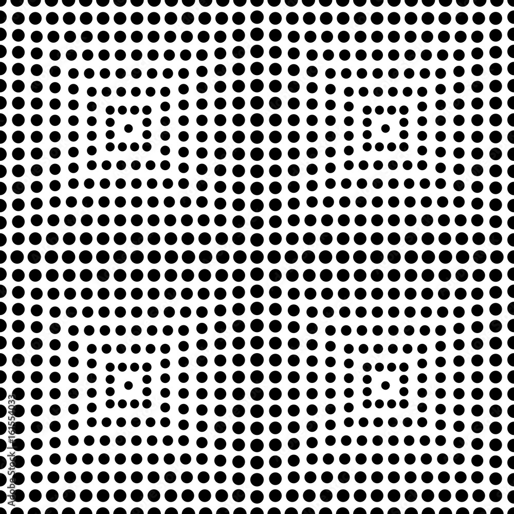 Square of circle seamless pattern
