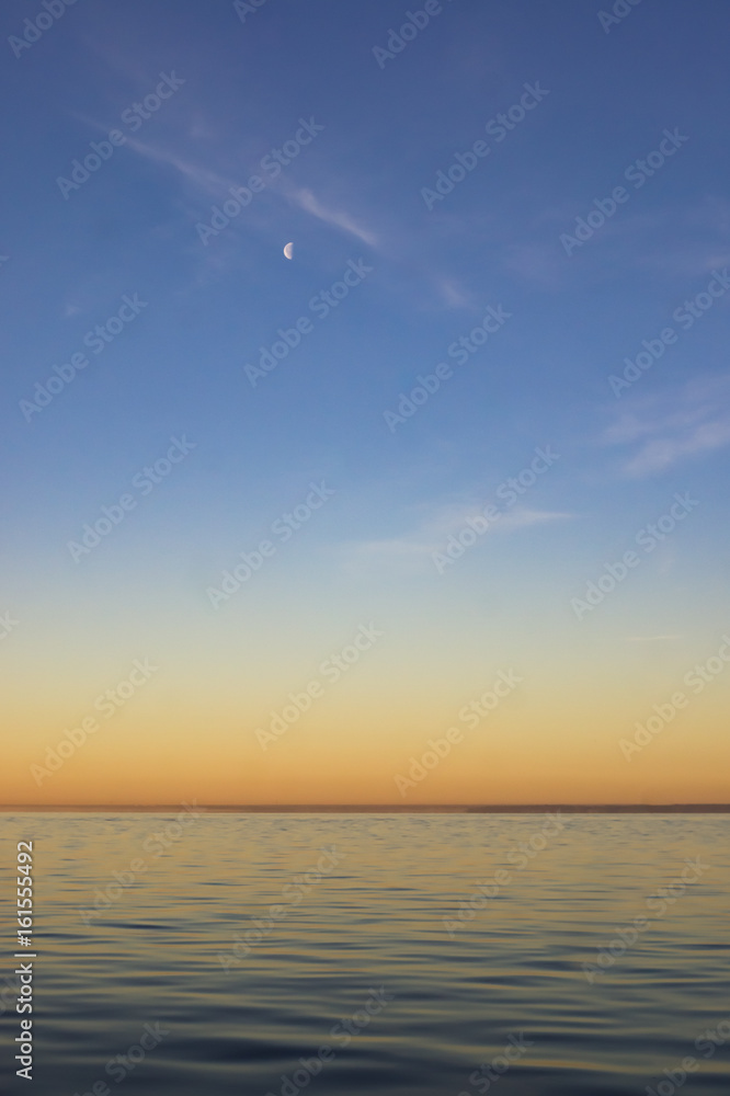  Moon over the sea