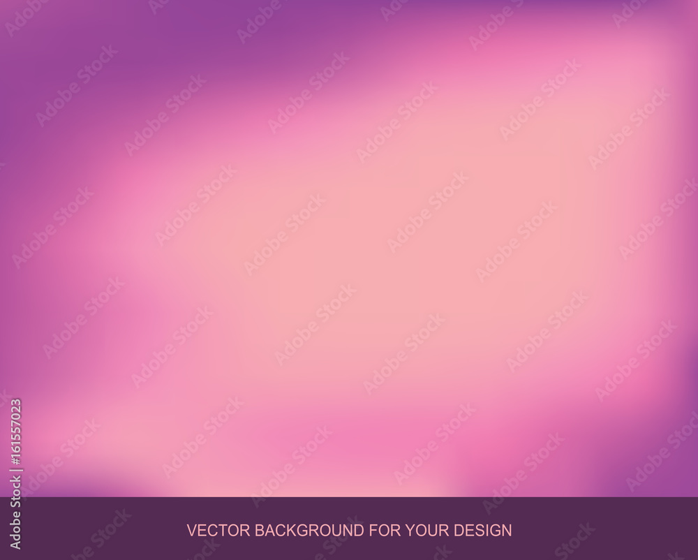 Fototapeta premium Trend of the watercolor background. Bright backdrop for design. Purple - pink colors. Vector gradient illustration.