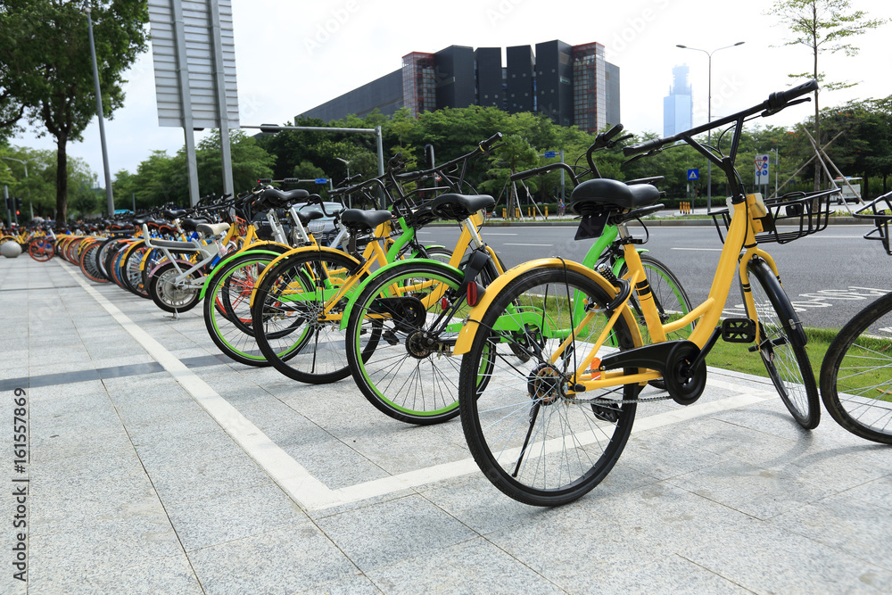 Obraz premium bike-sharing in china