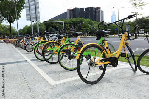 Fototapeta Naklejka Na Ścianę i Meble -  bike-sharing in china