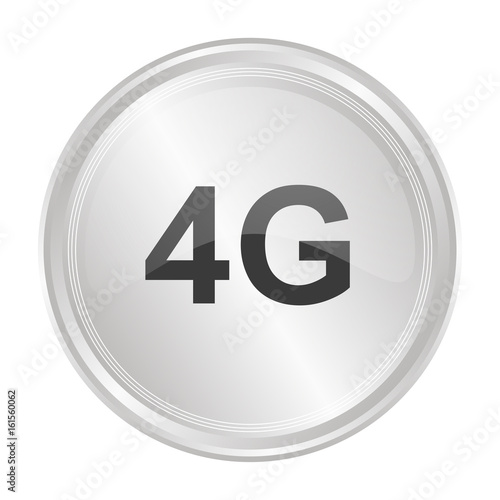 4G - Verchromter Button