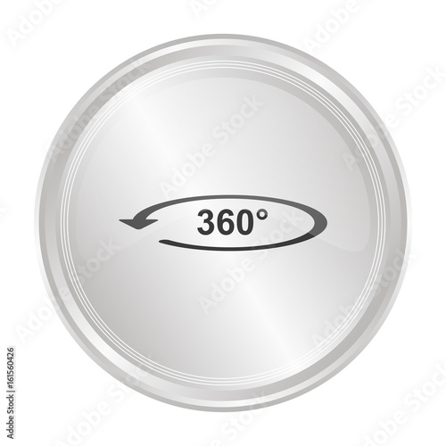 360 Grad VR - Verchromter Button