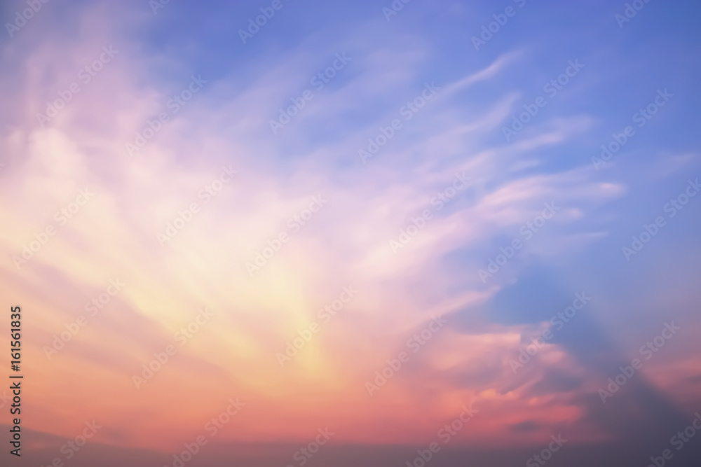 Fototapeta premium Dramatic atmosphere of sunset sky and clouds for background use.