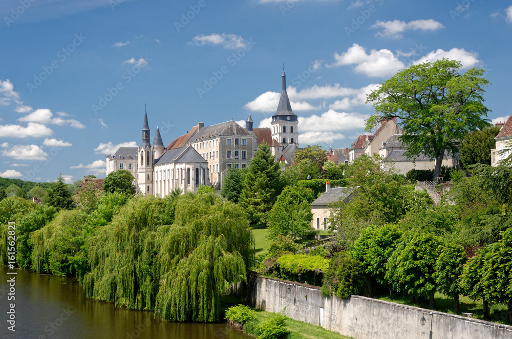French village on the banks of the Creuse river French village on the banks of the Creuse river