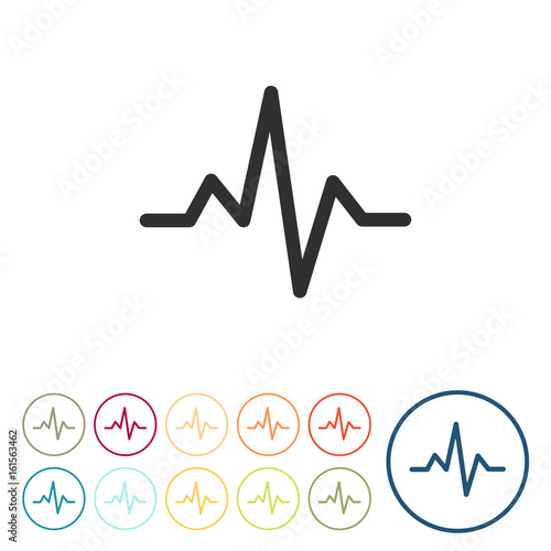 Runde Schaltflächen - Puls - Diagramm