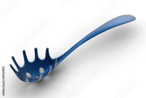 3D illustration of pasts scoop
