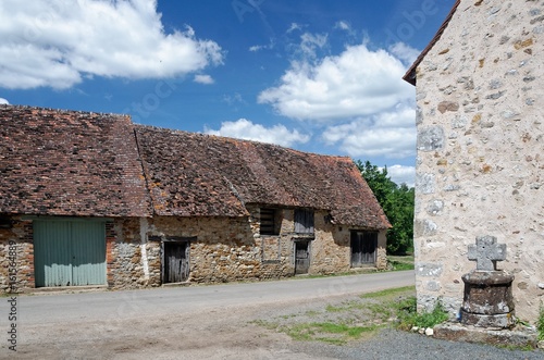 Traditional houses in central France