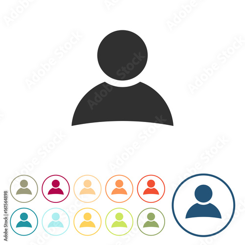 Runde Schaltflächen - Mensch - Anwender - Account