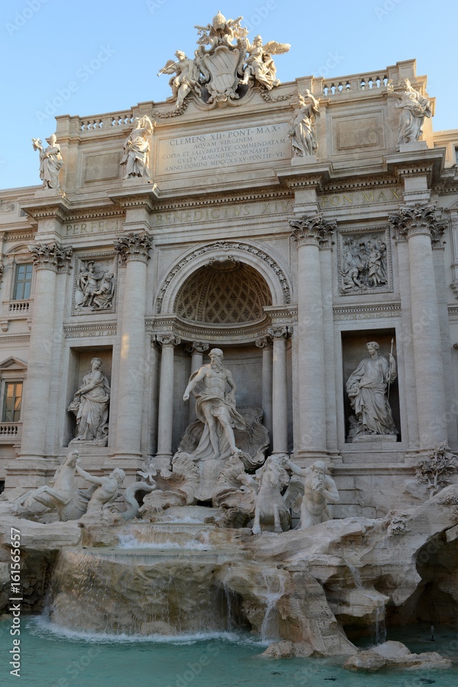 La fontaine de Trevi à Rome
