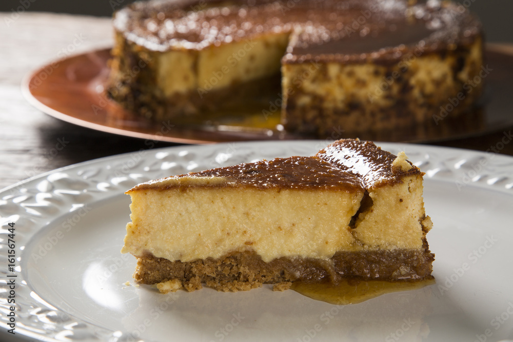 Delicious cheese cake with honey Delicious cheese cake with honey
