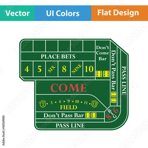 Craps table icon